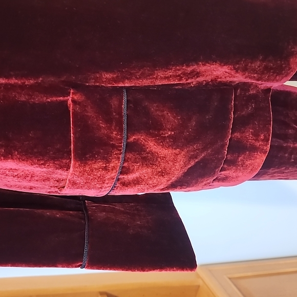 Tommy Hilfiger Red Crushed Velvet Vintage Suit - Picture 6 of 16
